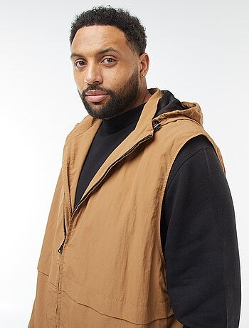 Coupe-vent imperméable à capuche avec manches amovibles