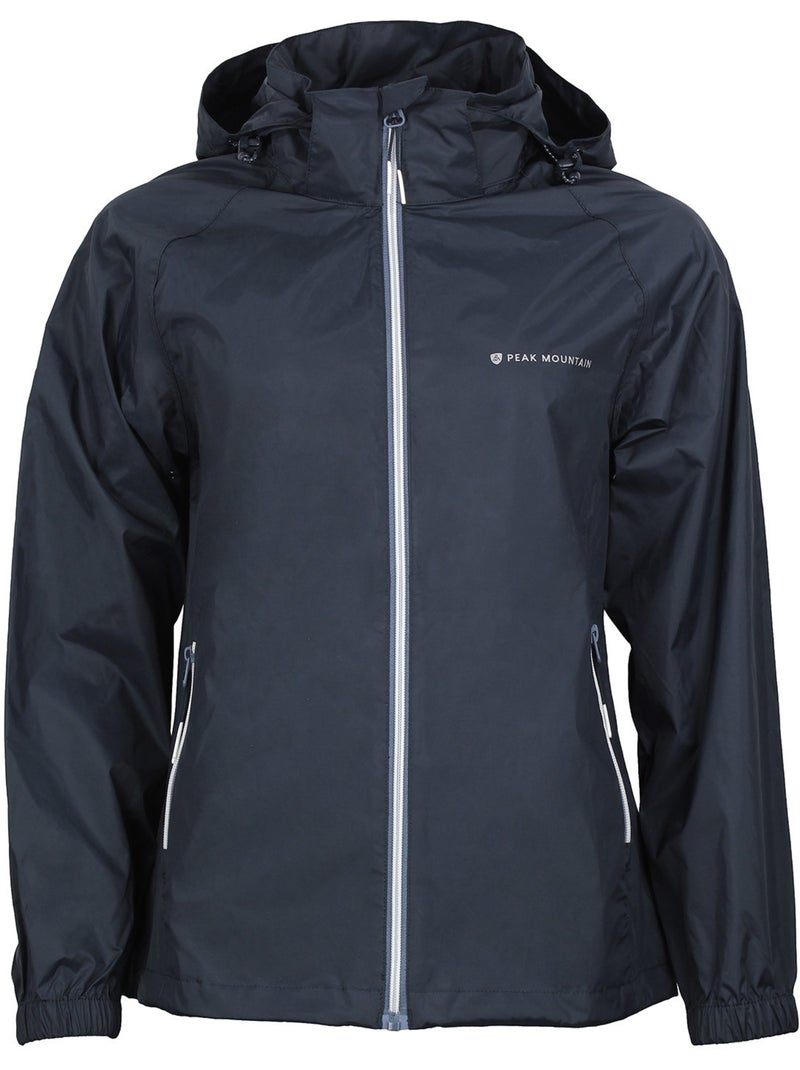 Coupe vent imperméable ABREST - PEAK MOUNTAIN Bleu marine - Kiabi