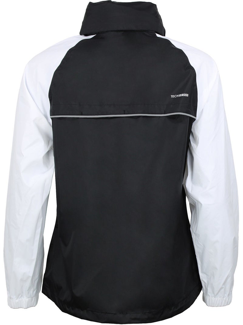 Coupe vent imperméable ABREST - PEAK MOUNTAIN Noir Blanc - Kiabi