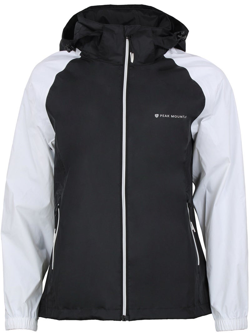 Coupe vent imperméable ABREST - PEAK MOUNTAIN Noir Blanc - Kiabi