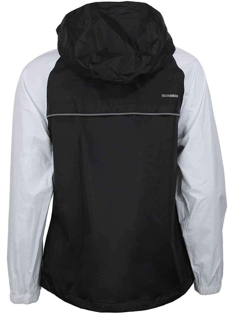Coupe vent imperméable ABREST - PEAK MOUNTAIN Noir Blanc - Kiabi