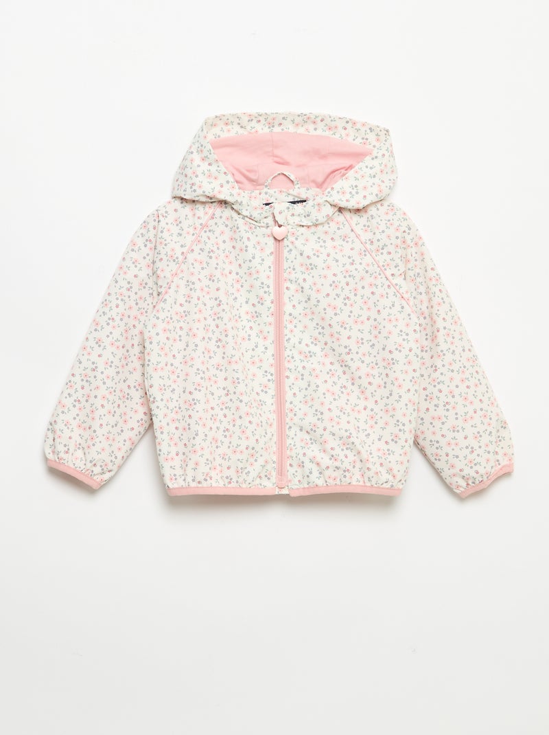 Coupe-vent léger à capuche Rose - Kiabi