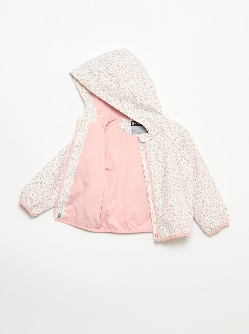 Coupe-vent léger à capuche Rose - Kiabi