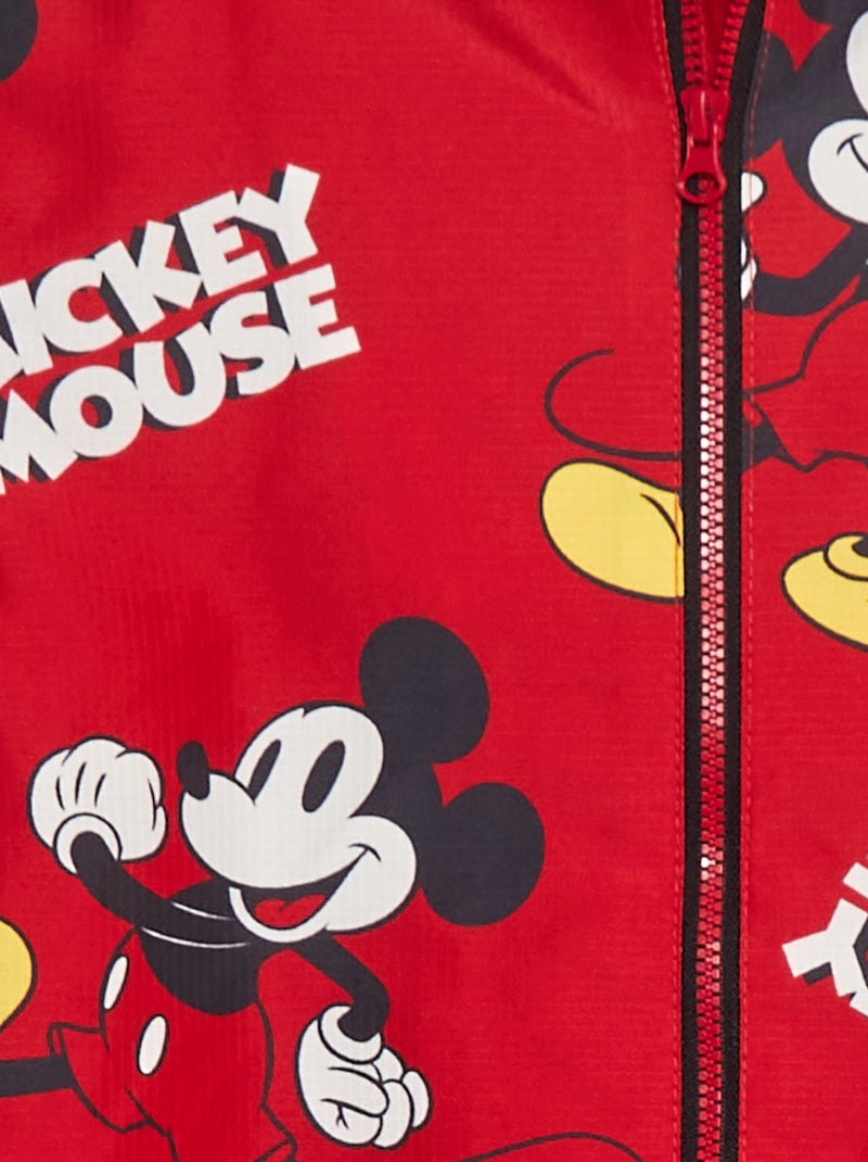 Coupe vent 'Mickey Mouse' 'Disney' ROUGE - Kiabi