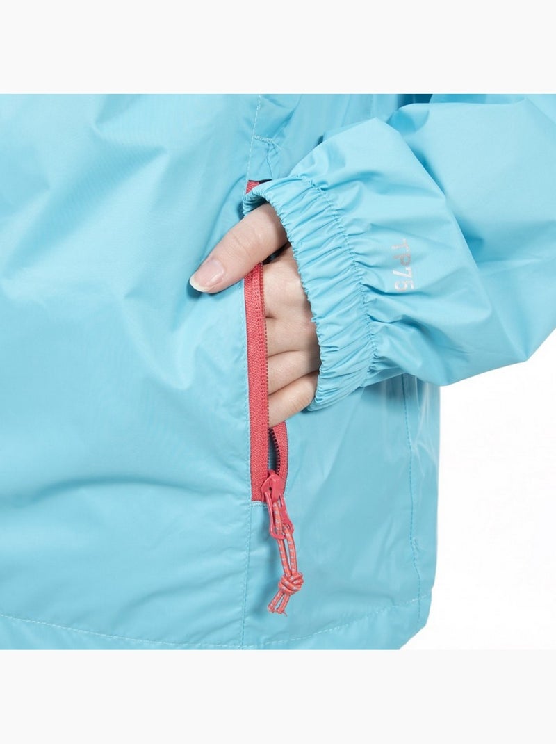 Coupe-vent pliable qikpac - trespass Bleu clair - Kiabi