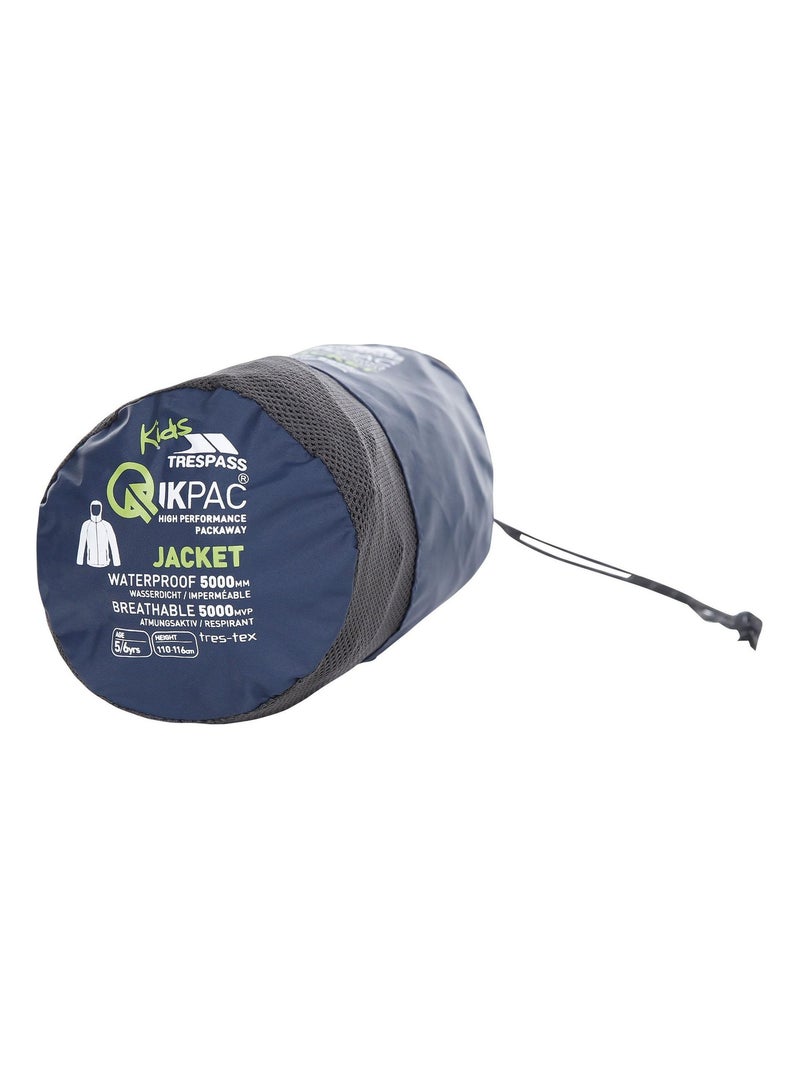 Coupe-vent pliable qikpac - trespass Bleu Gris - Kiabi