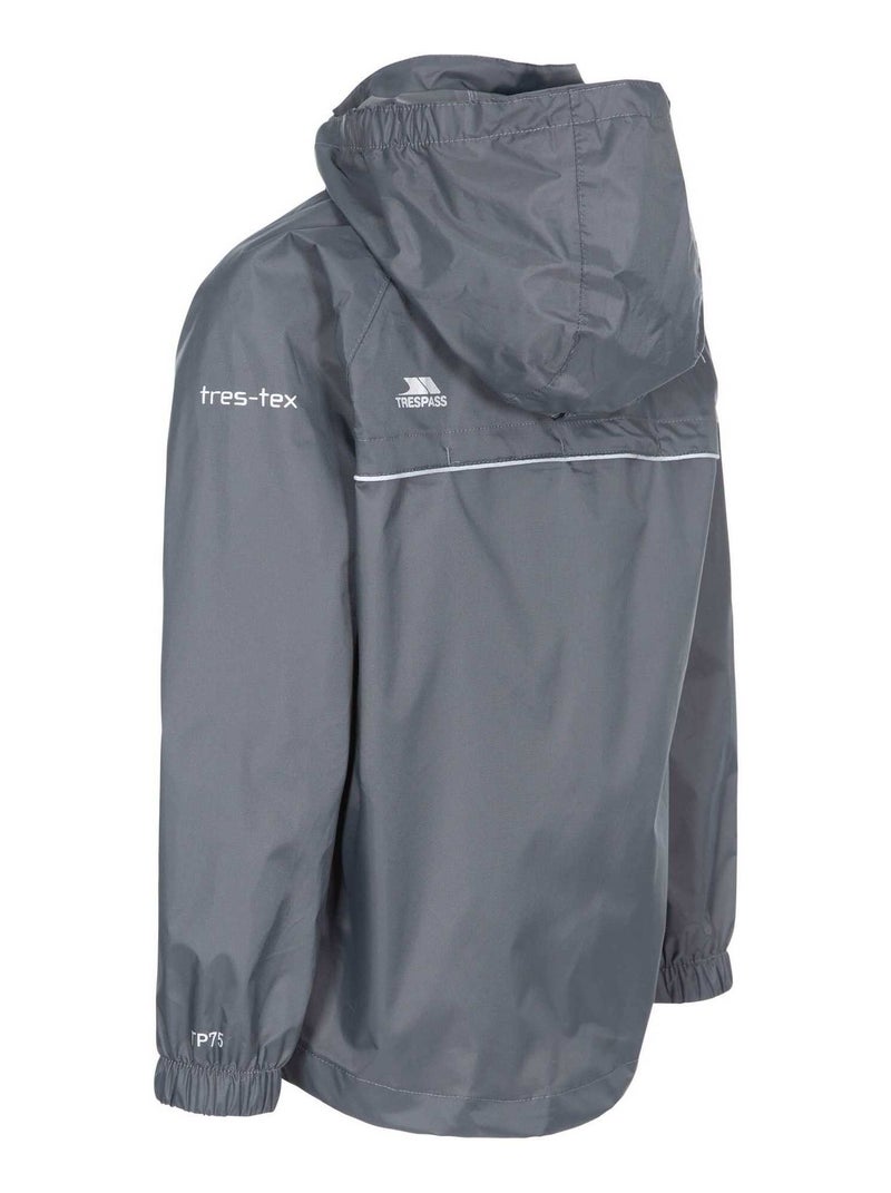 Coupe-vent pliable qikpac - trespass Gris Rouge - Kiabi