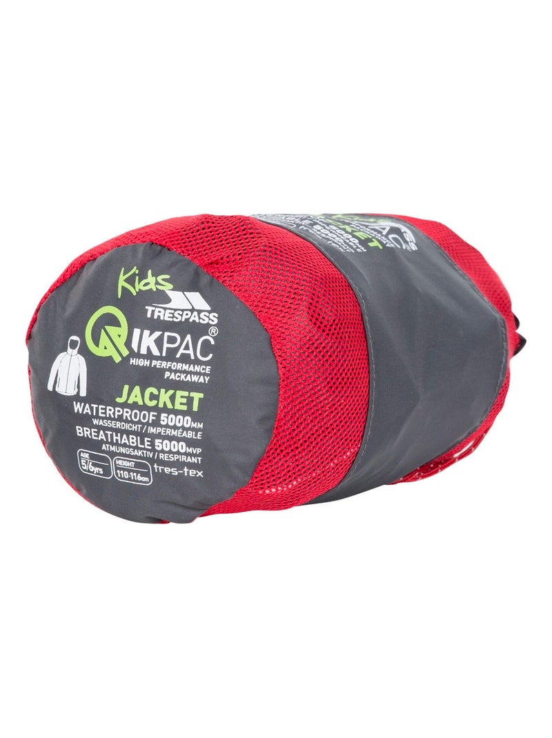 Coupe-vent pliable qikpac - trespass Gris Rouge - Kiabi