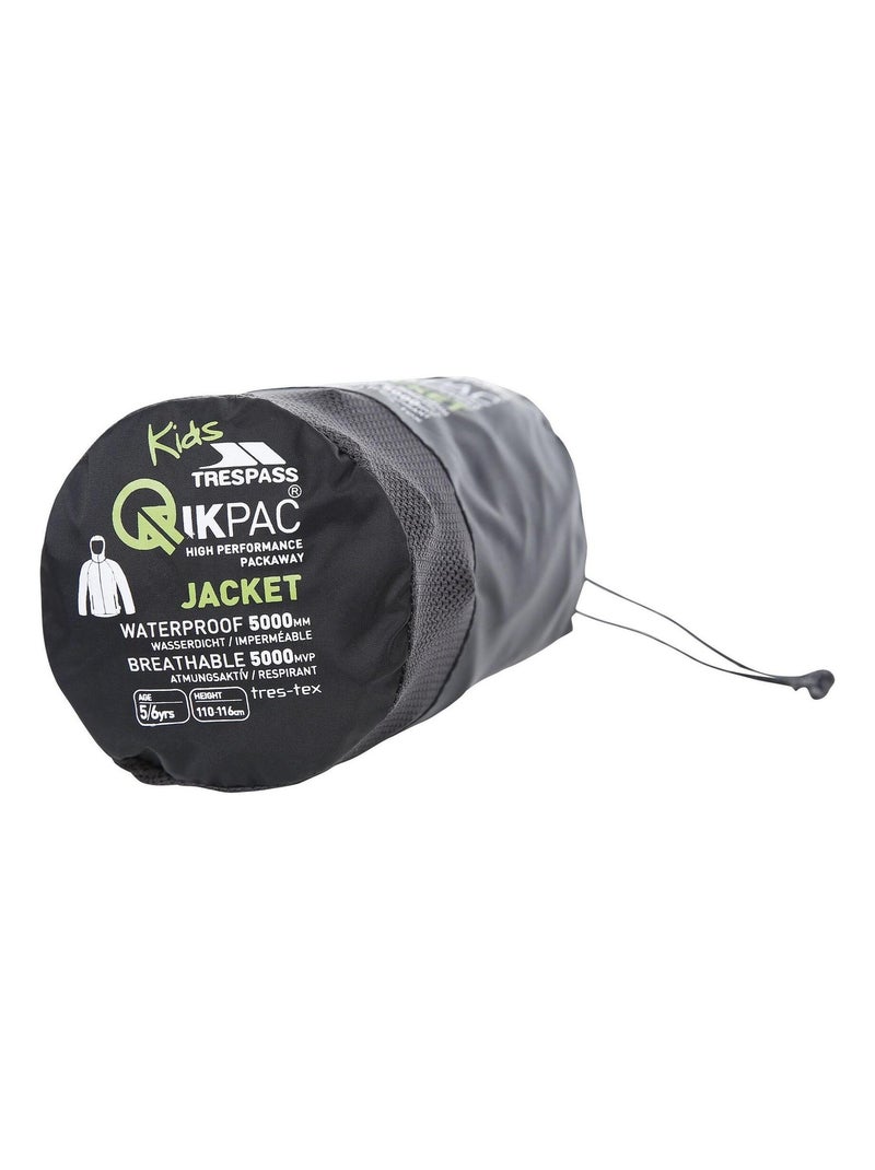 Coupe-vent pliable qikpac - trespass Noir Gris - Kiabi