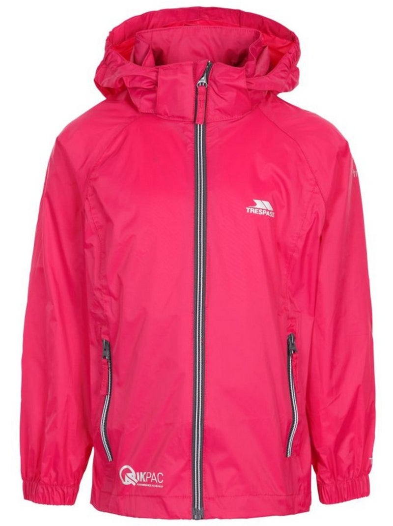 Coupe-vent pliable qikpac - trespass Rose foncé - Kiabi