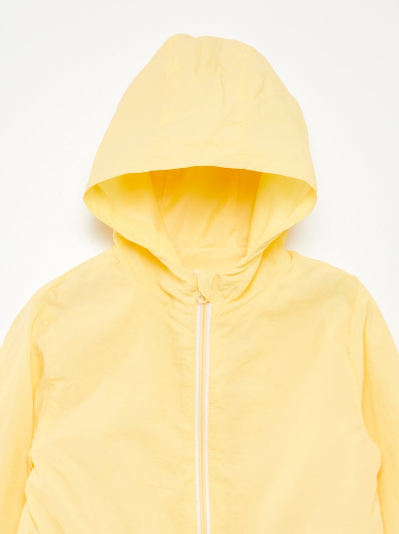 Coupe vent uni JAUNE - Kiabi