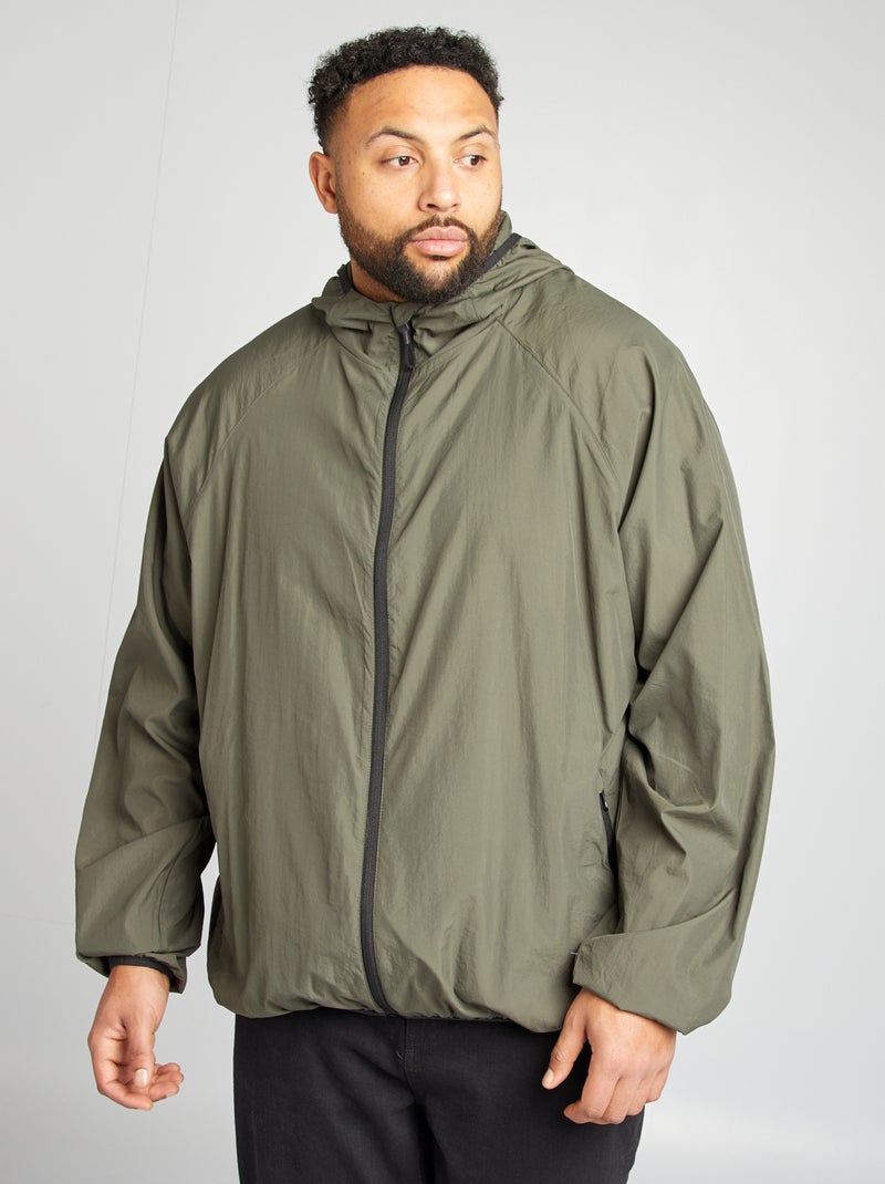 Coupe vent uni pliable dans la capuche KAKI - Kiabi