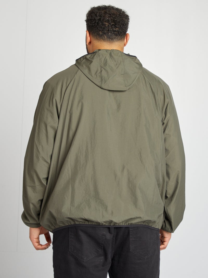 Coupe vent uni pliable dans la capuche KAKI - Kiabi