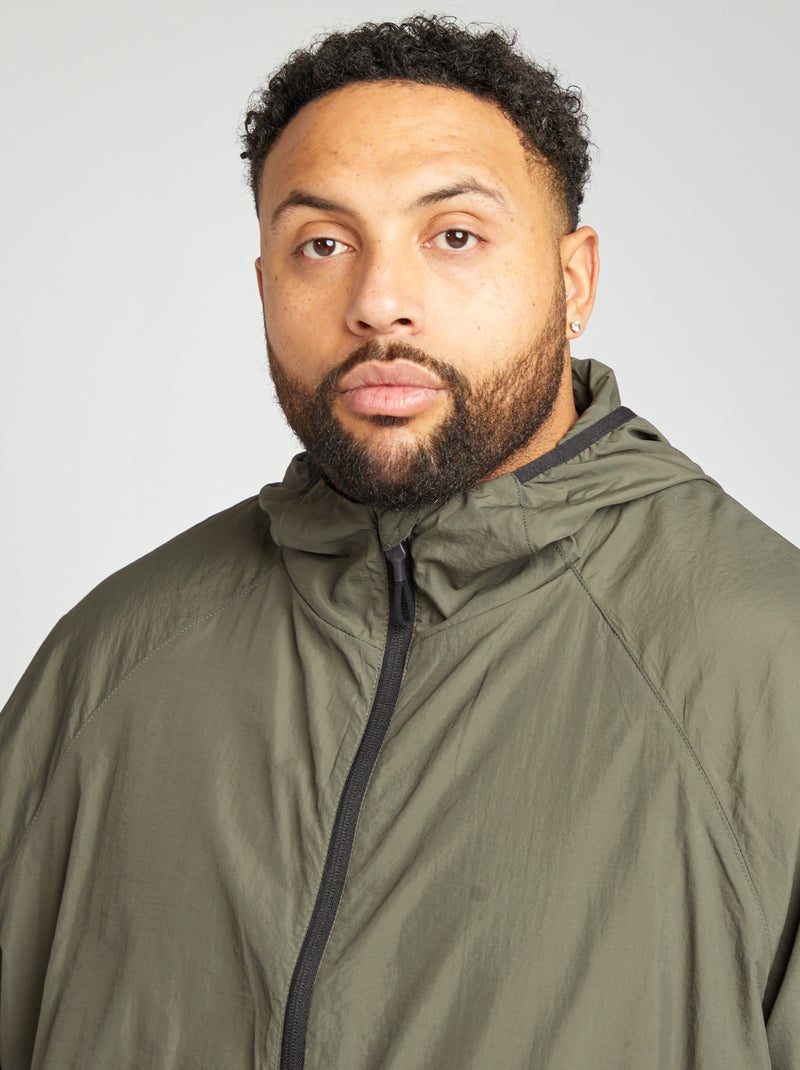 Coupe vent uni pliable dans la capuche KAKI - Kiabi
