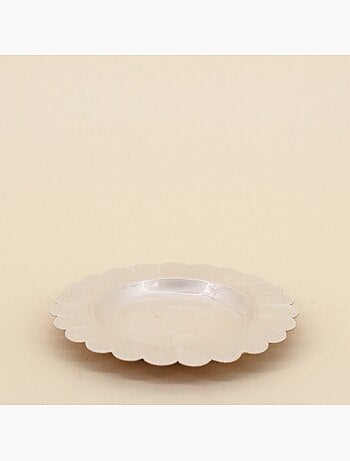 Coupelle en métal doré aspect nacré 14cm