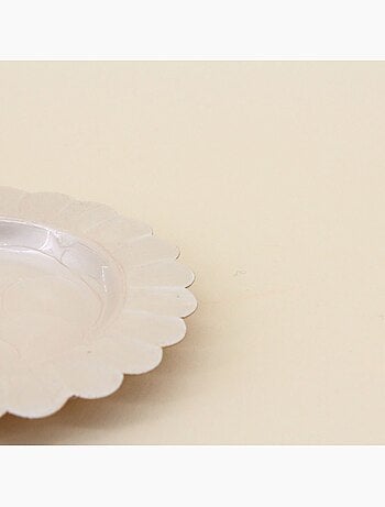Coupelle en métal doré aspect nacré 14cm