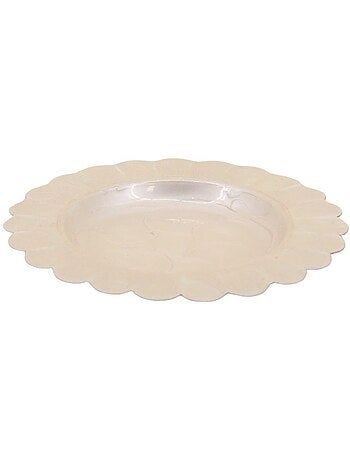 Coupelle en métal doré aspect nacré 14cm