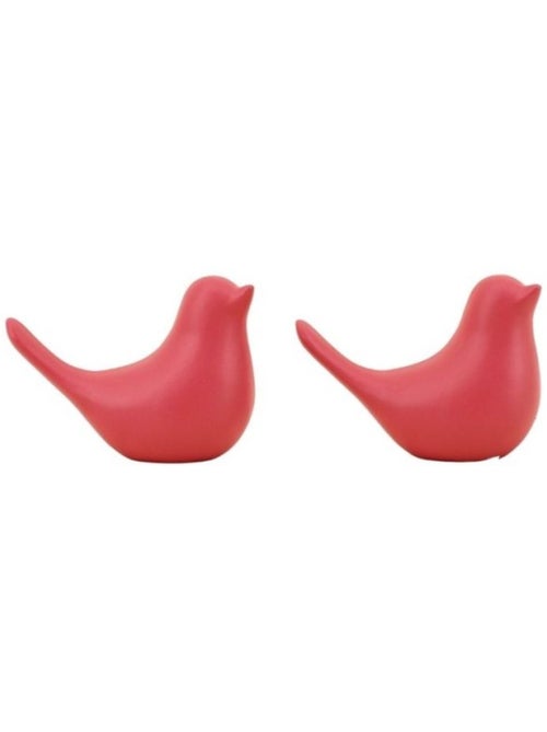 Couple de 2 oiseaux céramique 11x8cm - Kiabi Couple de 2 oiseaux céramique 11x8cm - Kiabi