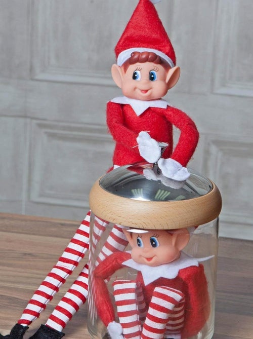 Couple de lutins farceurs Elfie® & Elvie® – 2 lutins de 38 cm – Corps souple & visage vinyle - Kiabi
