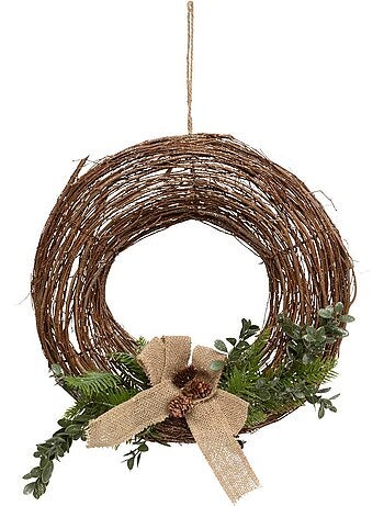 Couronne branches d35 cm bois naturel