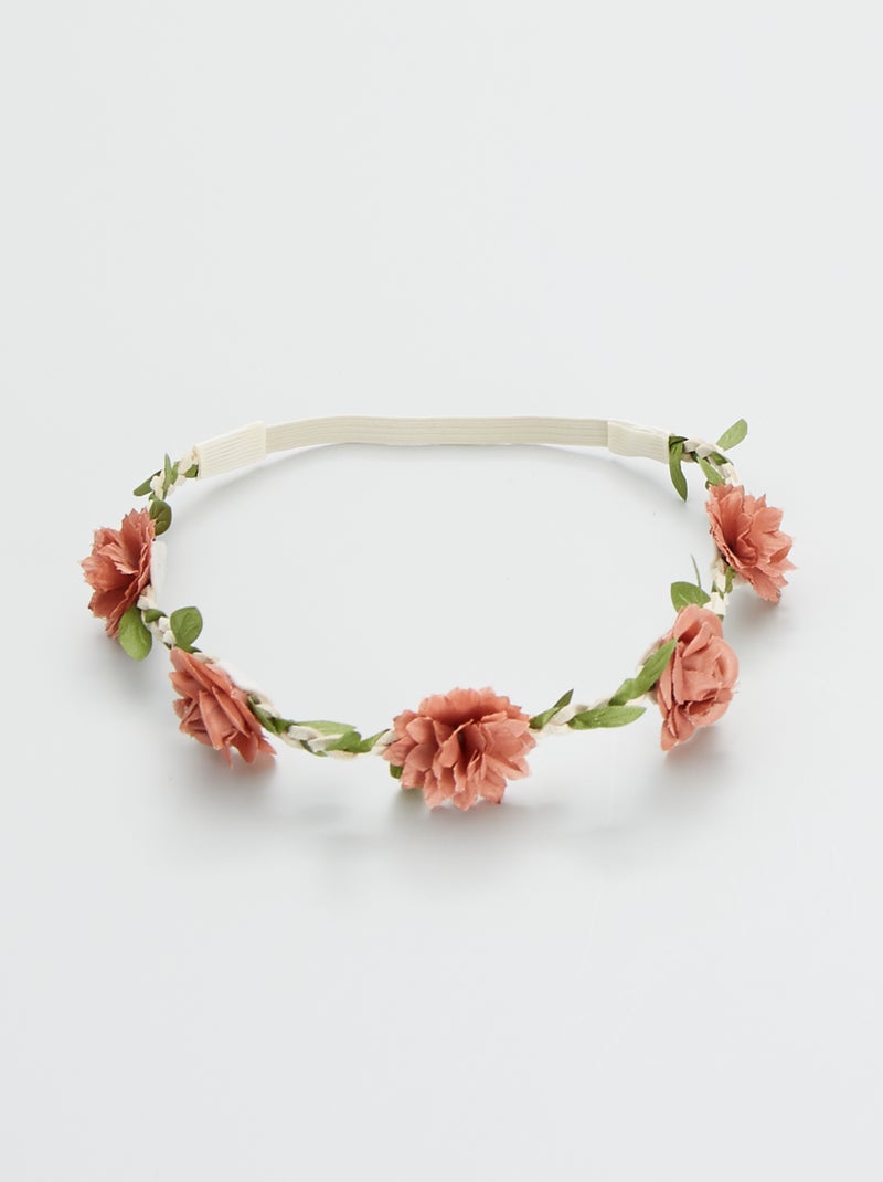 Couronne de fleurs blanc - Kiabi