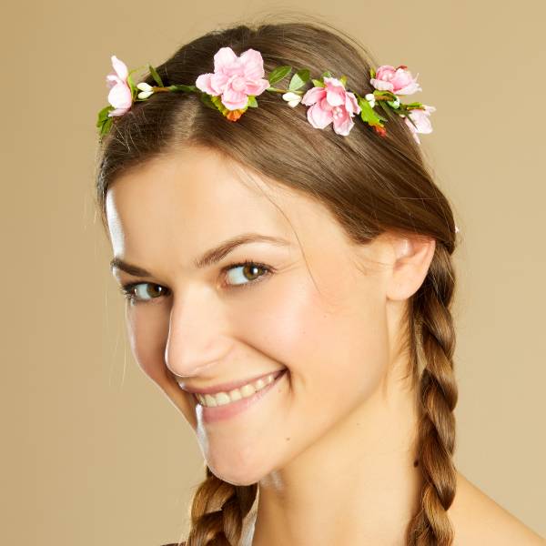 Couronne De Fleurs Deguisement Femme Rose Kiabi 5 00
