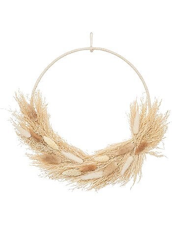 Couronne de fleurs séchées lour