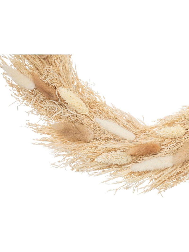 Couronne de fleurs séchées lour Beige - Kiabi