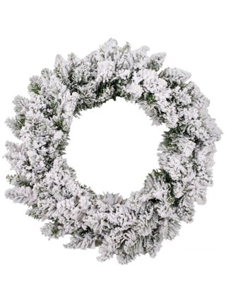 Couronne de Noël avec Flocons Blooming