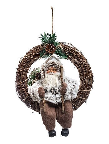 Couronne de Noël en bois Terre sauvage