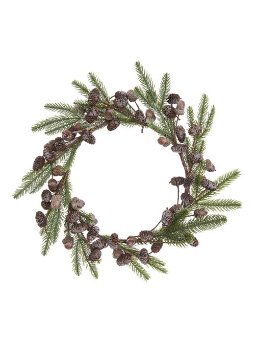 Couronne de Noël sapin givrés Ø 45 cm - Rico Design - Kiabi