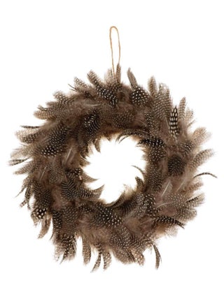 Couronne de plumes pintade 26 cm - Artemio