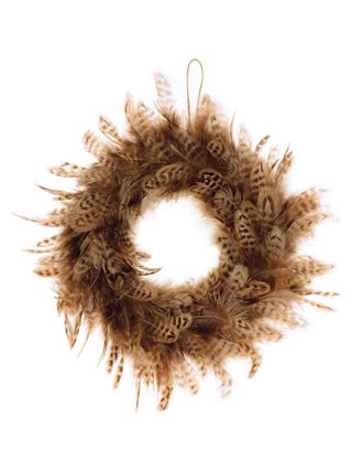 Couronne de plumes tigrées 28 cm - Artemio