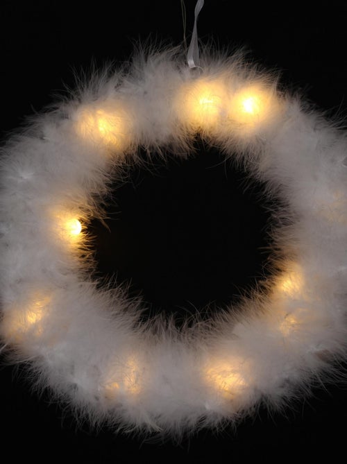 Couronne lumineuse a plume - Kiabi
