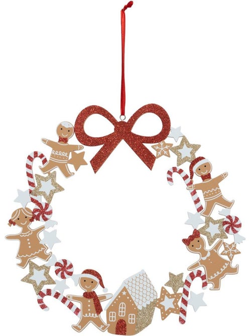 Couronne pain d'épice d33 cm bois - Kiabi