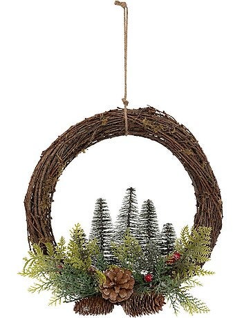 Couronne sapins d.30 cm
