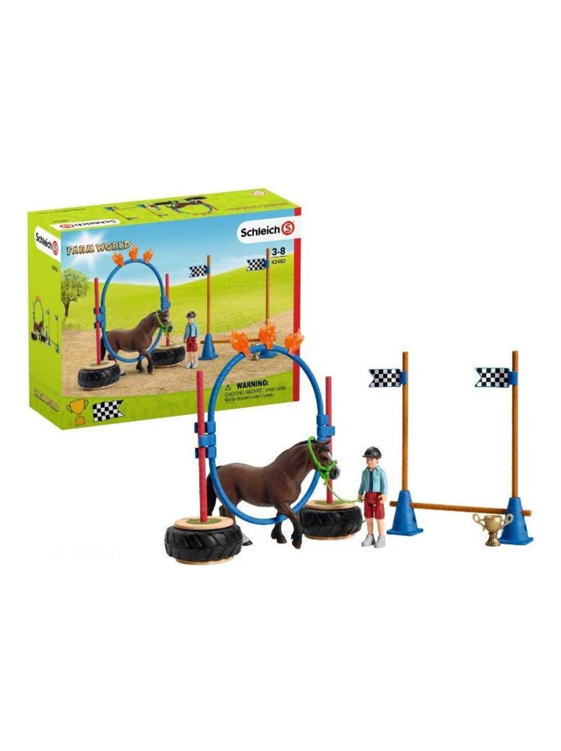Course d'agility pour poney N/A - Kiabi