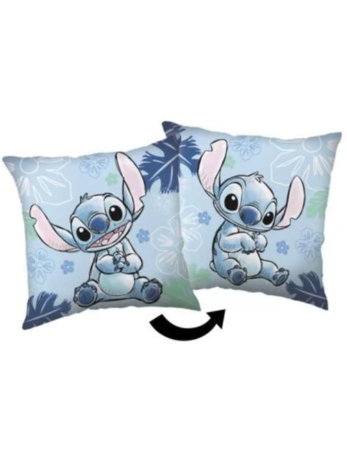 Coussin - 40x40 cm, bleu en polyester - lilo et stitch disney - Kiabi