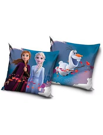 Coussin - 40x40 cm, multicolore en polyester - la reine des neiges disney