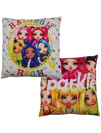 Coussin - 40x40 cm, multicolore imprimé - rainbow high