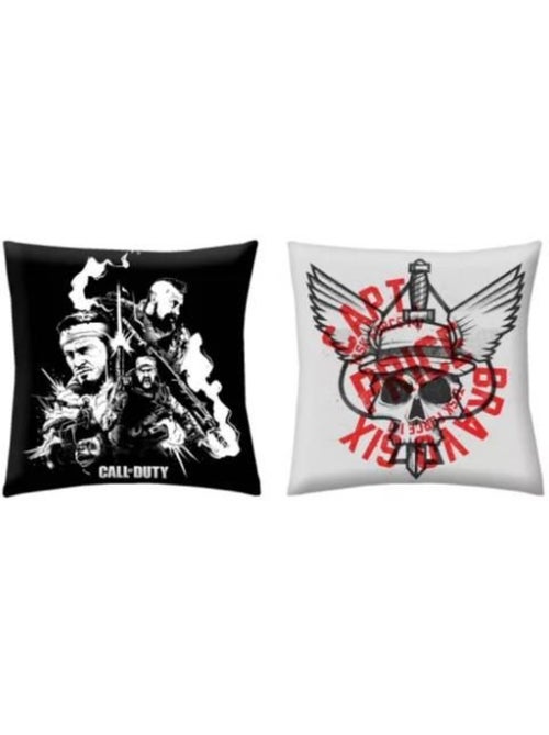 Coussin - 40x40 cm, noir et blanc motif réversible - call of duty - Kiabi Coussin - 40x40 cm, noir et blanc motif réversible - call of duty - Kiabi
