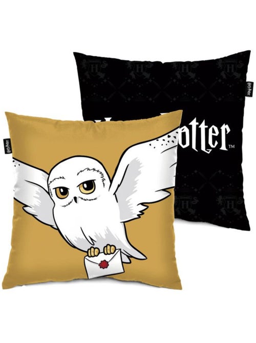 Coussin - 40x40 cm, noir toucher super doux - harry potter - Kiabi Coussin - 40x40 cm, noir toucher super doux - harry potter - Kiabi