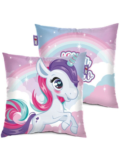 Coussin - 40x40 cm, rose motif licorne - sweet dreams arditex - Kiabi