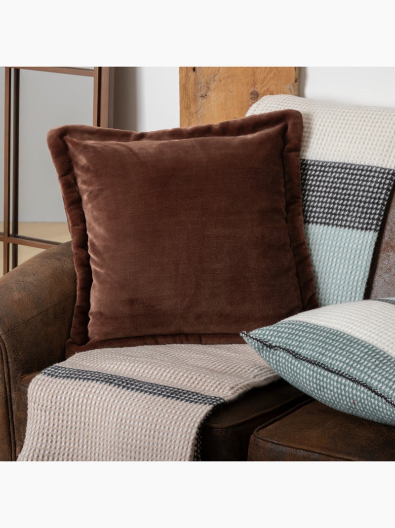 Coussin - Atmosphera - 100% Polyester Marron - Kiabi