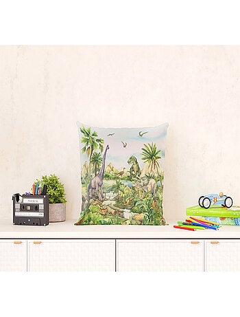 Coussin - dinosaures en couleur - 40x40 cm