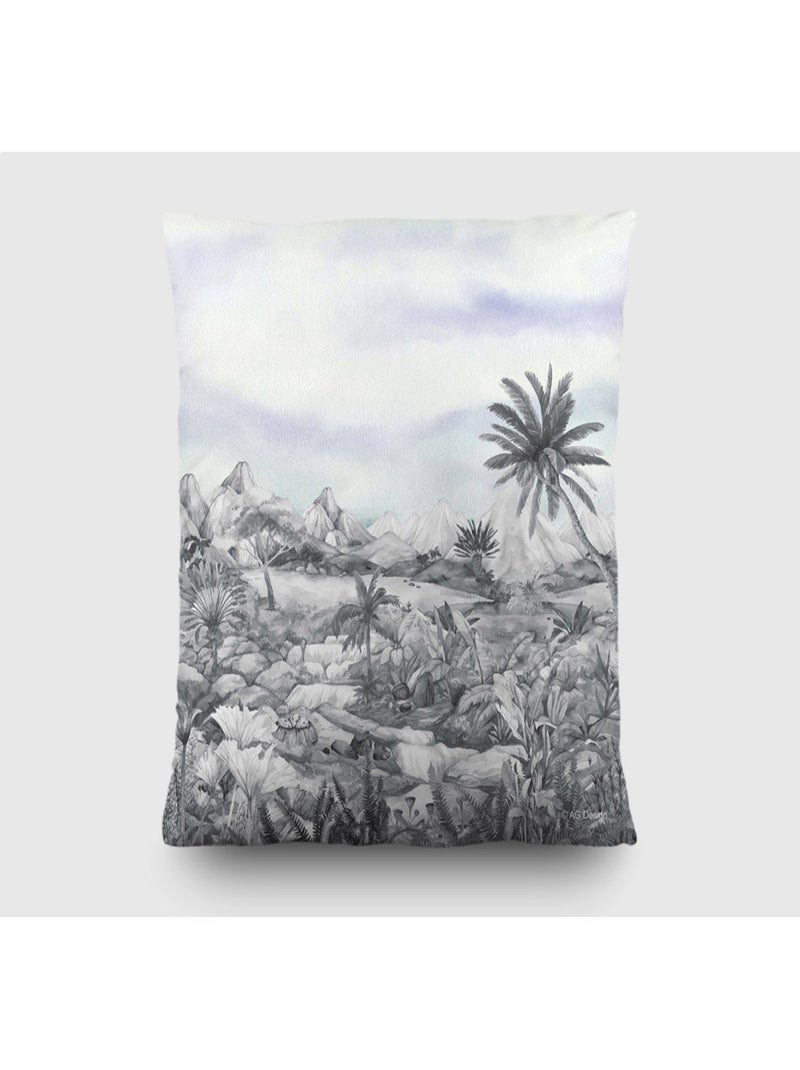 Coussin - dinosaures noir et blanc - 40x40 cm Multicolore - Kiabi