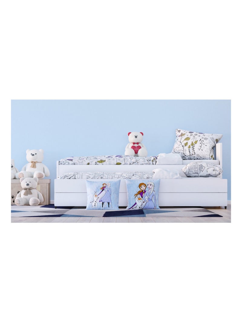 Coussin - Disney La Reine des Neiges 2 - modèle : Dessin 40x40 cm Multicolore - Kiabi