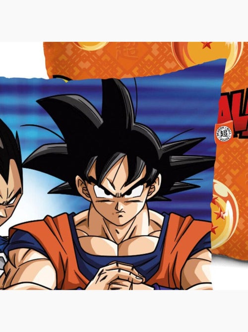 Coussin - Dragon Ball Z - Son Goku et Vegeta - 40x40cm - Orange - Synthétique - Kiabi