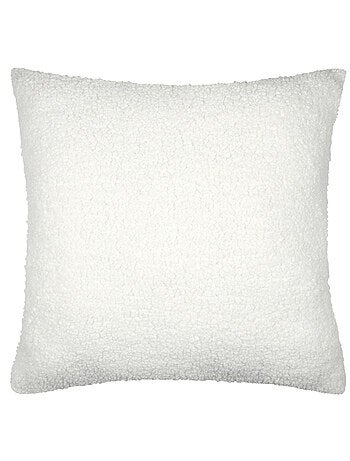 Coussin - Effet bouclette avec motif flocon