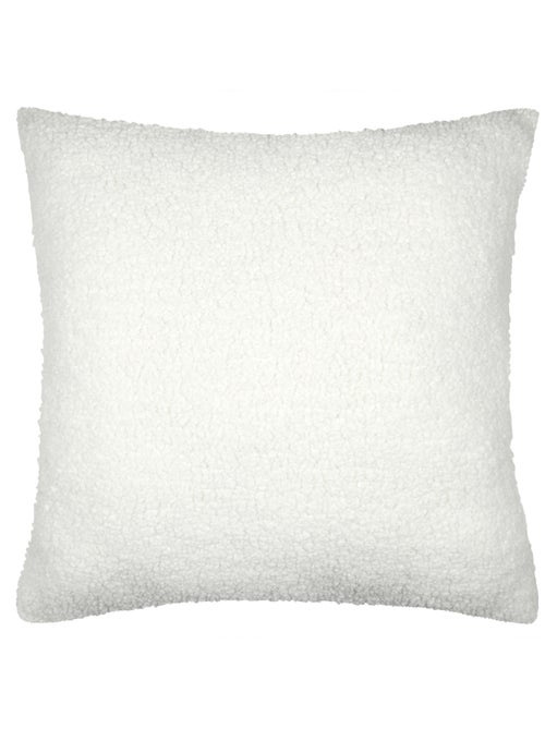 Coussin  - Effet bouclette avec motif flocon - Kiabi